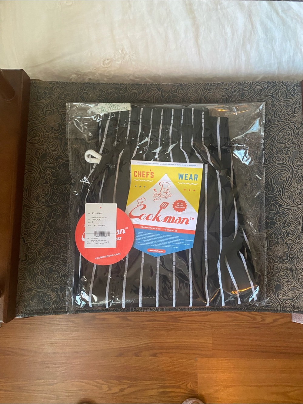 Cookman Chef Pants Stripe Black Size S Unisex - Picture 16 of 16